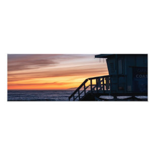 Golden Hour Sunset - Venice Beach, CA Photo Print