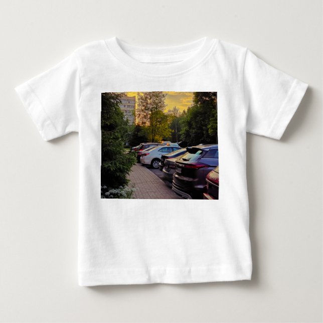 Golden Hour Urban Scene Tee – Customizable (Front)