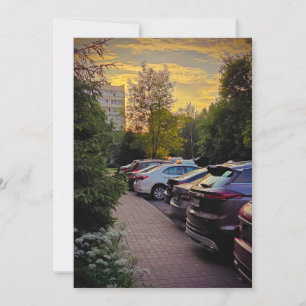 Golden Hour Urban Serenity Invite – Customizable