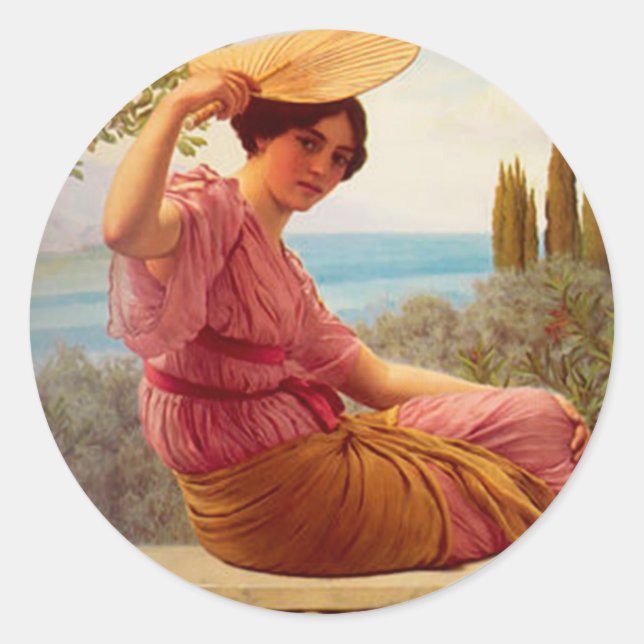 Golden Hours Classic Round Sticker (Front)