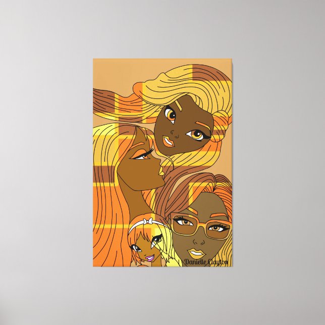 Golden Hues Canvas Print (Front)