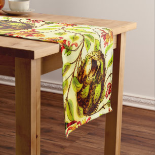 Golden Hummingbird Table Runner