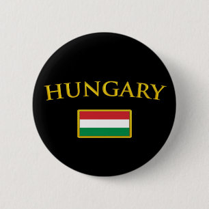 Golden Hungary 2 Inch Round Button