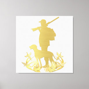 Golden hunter canvas print