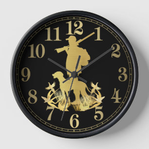 Golden hunter clock