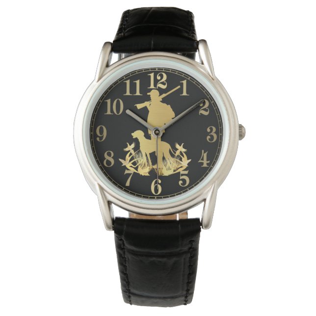 Golden hunter   watch (Front)