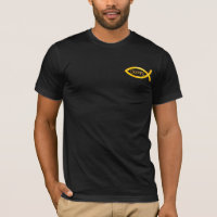 Golden Ichthys | Christian Fish Symbol