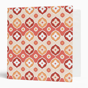 Golden ikat geometric pattern binder