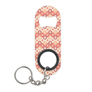 Golden ikat geometric pattern mini bottle opener