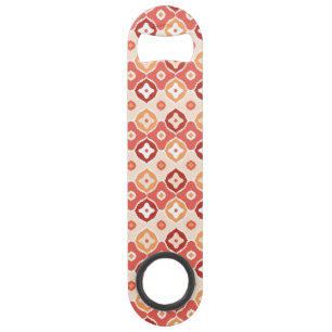 Golden ikat geometric pattern speed bottle opener