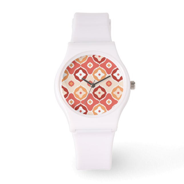 Golden ikat geometric pattern watch (Front)