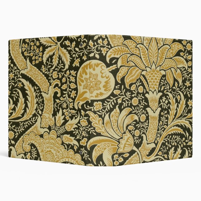 Golden Indian Pattern, William Morris Binder (Background)