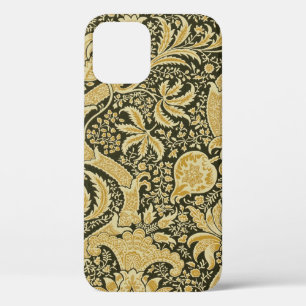 Golden Indian Pattern, William Morris iPhone 12 Case