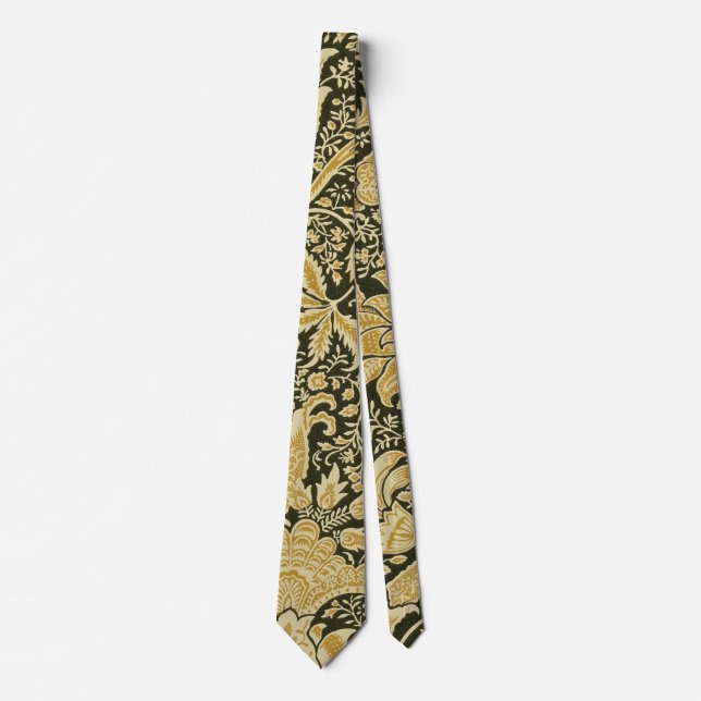 Golden Indian Pattern, William Morris Tie (Front)