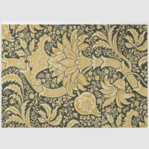 Golden Indian Pattern, William Morris Tissue Paper