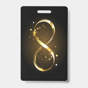 Golden Infinity Symbol Badge