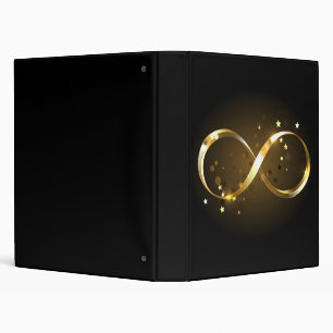 Golden Infinity Symbol Binder