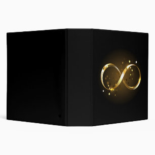 Golden Infinity Symbol Binder