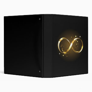 Golden Infinity Symbol Binder