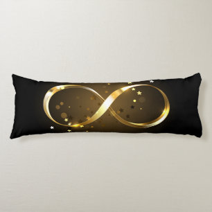 Golden Infinity Symbol Body Pillow