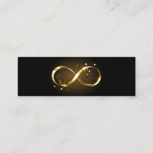 Golden Infinity Symbol Calling Card