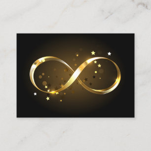 Golden Infinity Symbol Calling Card