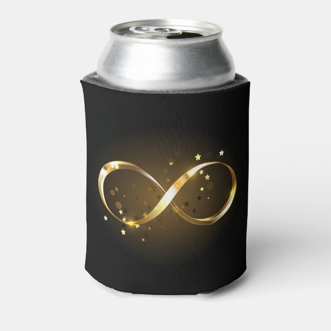 Golden Infinity Symbol Can Cooler (Can Back)