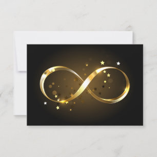 Golden Infinity Symbol Card