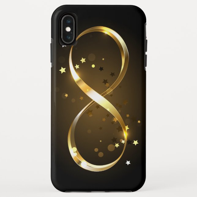 Golden Infinity Symbol Case-Mate iPhone Case (Back)