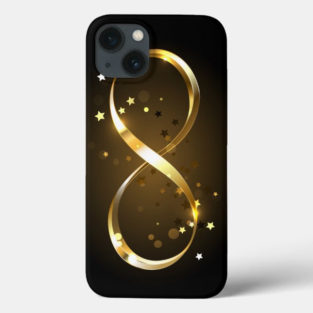 Golden Infinity Symbol Case-Mate iPhone Case (Back)