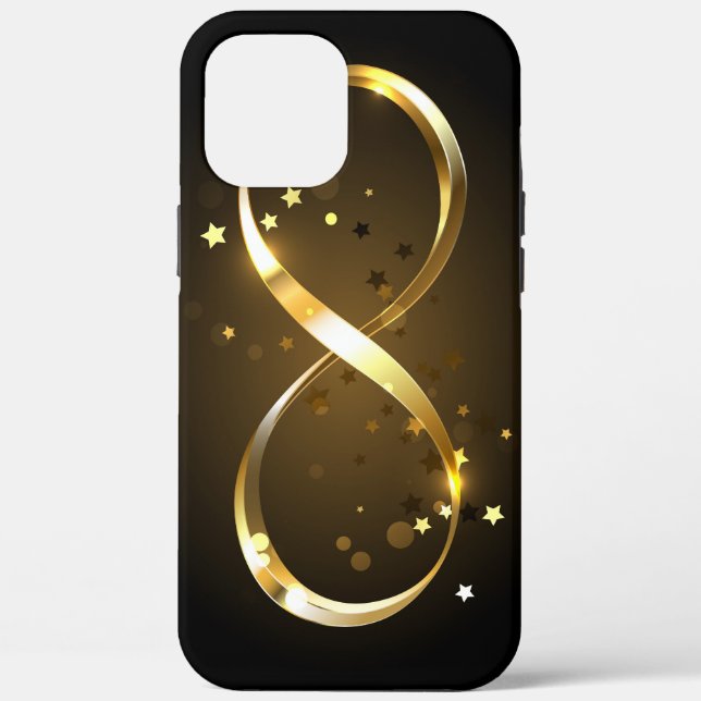 Golden Infinity Symbol Case-Mate iPhone Case (Back)