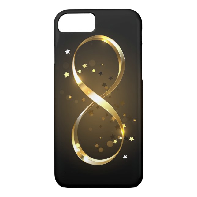 Golden Infinity Symbol Case-Mate iPhone Case (Back)