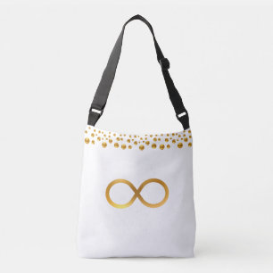 Golden Infinity Symbol Crossbody Bag