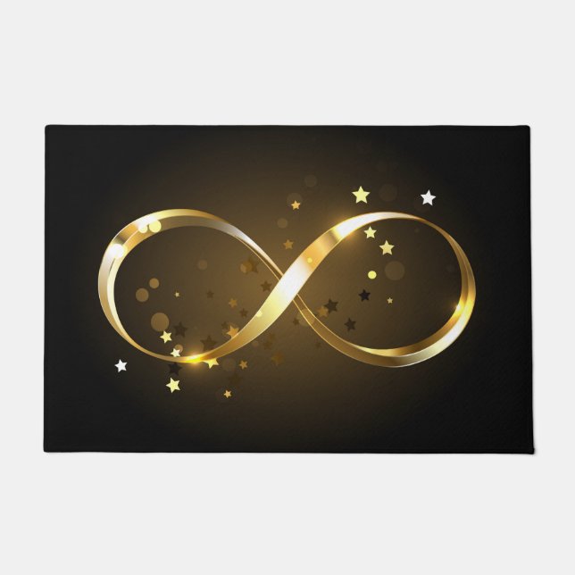 Golden Infinity Symbol Doormat (Front)