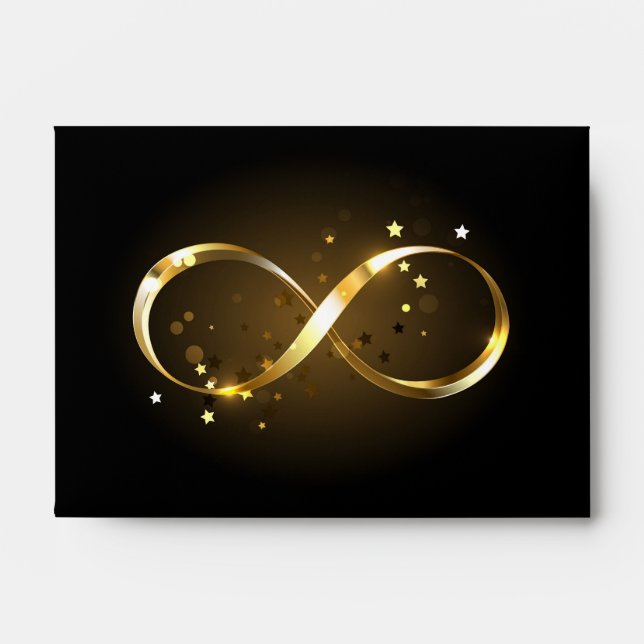 Golden Infinity Symbol Envelope (Front)