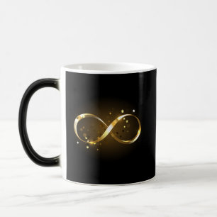 Golden Infinity Symbol Magic Mug