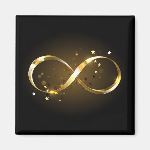 Golden Infinity Symbol Magnet