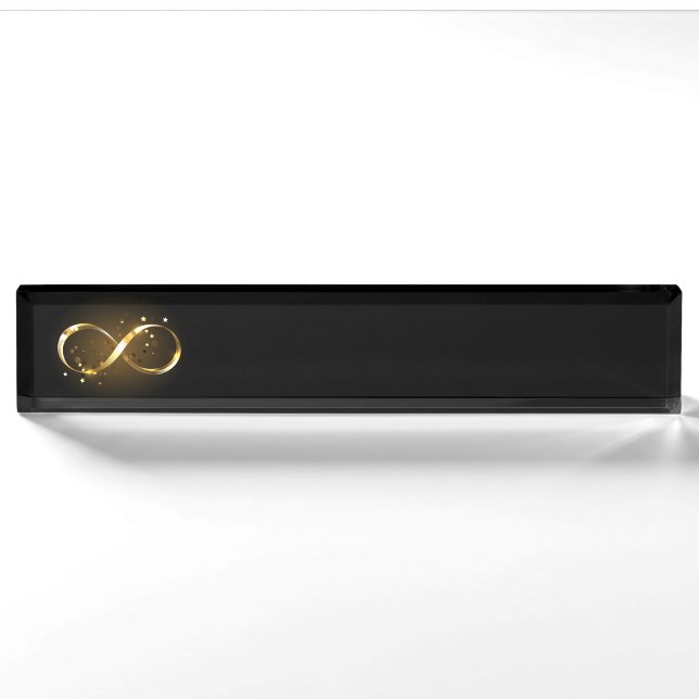 Golden Infinity Symbol Nameplate (Front)