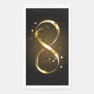 Golden Infinity Symbol Napkin