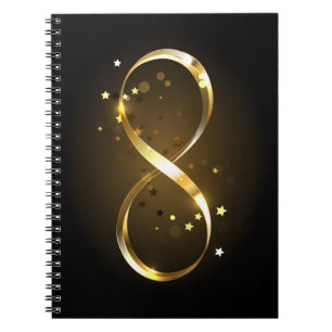 Golden Infinity Symbol Notebook