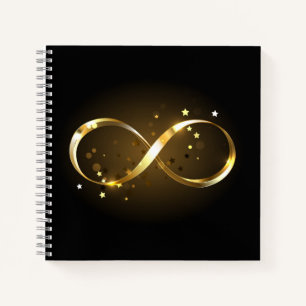 Golden Infinity Symbol Notebook