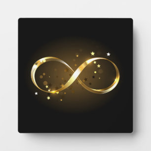 Golden Infinity Symbol Plaque
