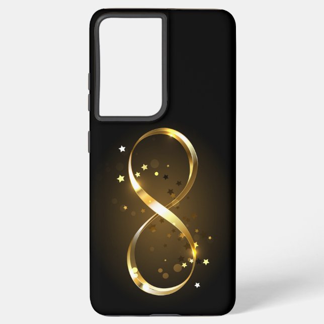 Golden Infinity Symbol Samsung Galaxy S21+ Case (Back)