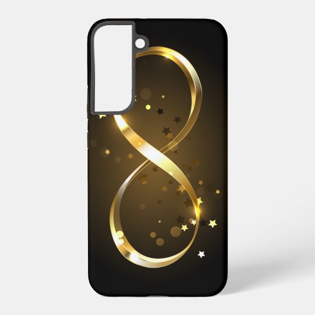 Golden Infinity Symbol Samsung Galaxy S22+ Case (Back)