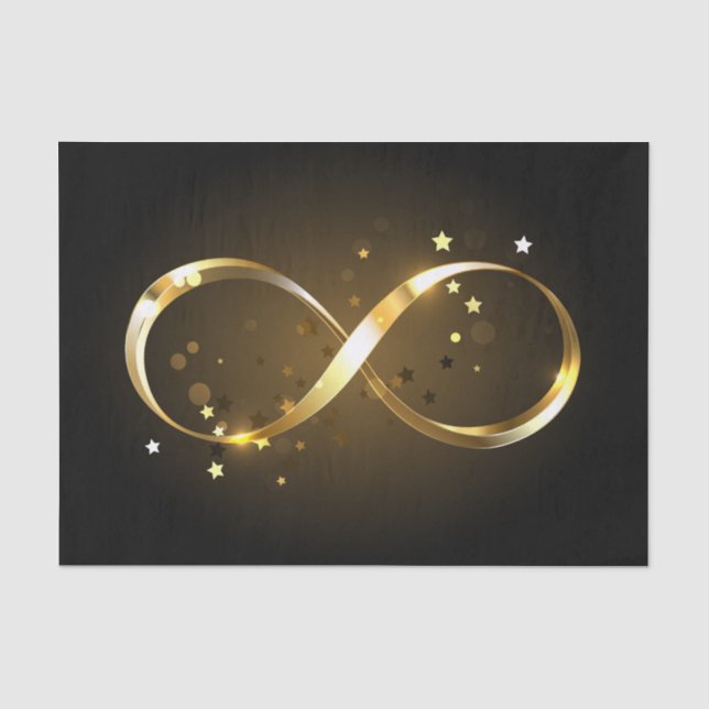 Golden Infinity Symbol Tissue Paper (Front)