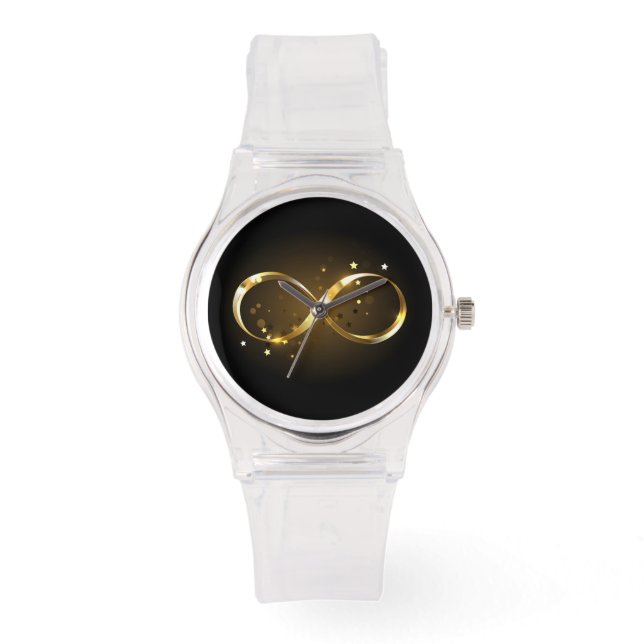 Golden Infinity Symbol Watch (Front)