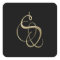 Golden initial S monogram