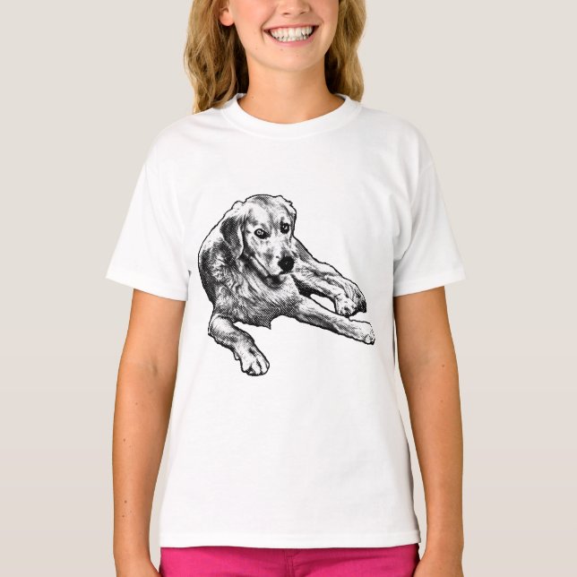 Golden, Ink-Tone Texture Tee (Front)