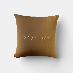 Golden Inspirational Blessing Throw Pillow