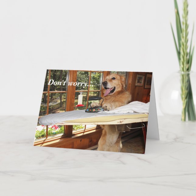 Golden Ironing Out Encouragement Card (Front)